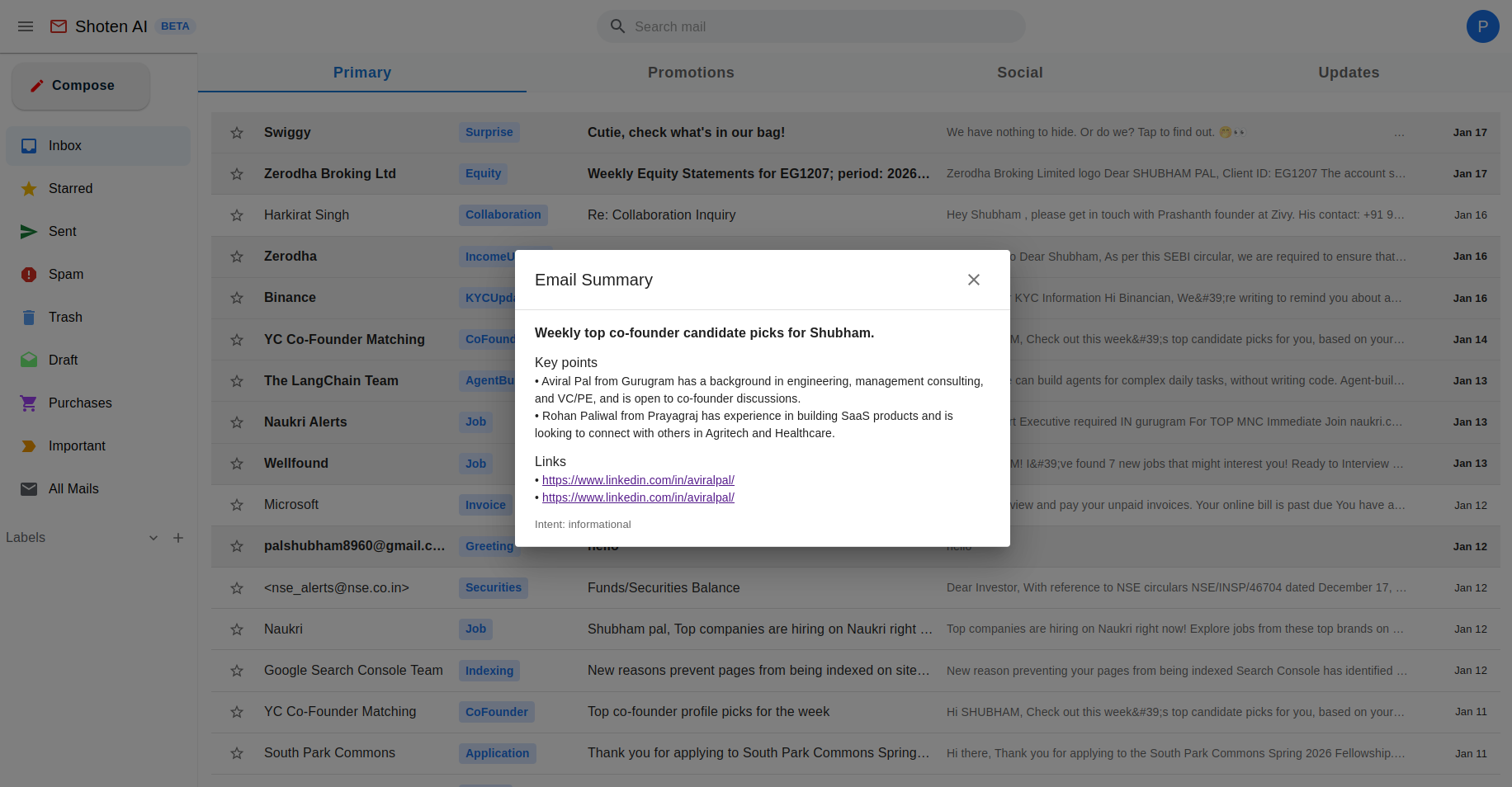 One-Click Thread Summaries